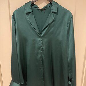 Endless Rose Classy Couture Emerald Green Blouse